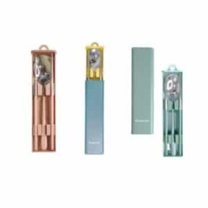 stainless steel chopsticks and spoon set with Box ( 1set)