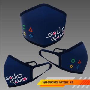 Premium Nano Fashion Squid Game Mask Navy Blue (Kid)