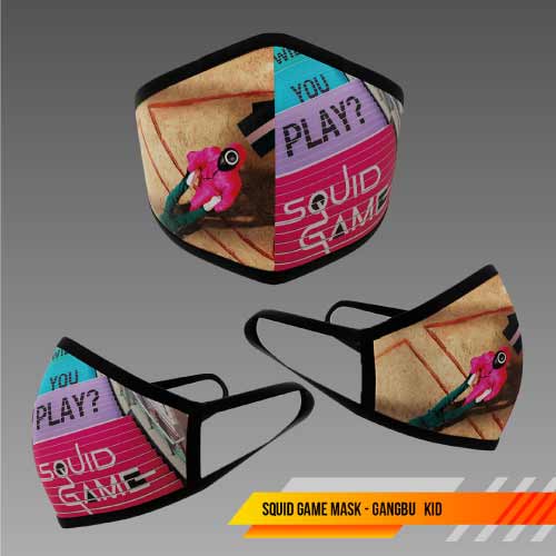 Premium Nano Fashion Squid Game Mask - Gangbu (KID) Premium Nano Fashion Squid Game Mask - Gangbu (KID)