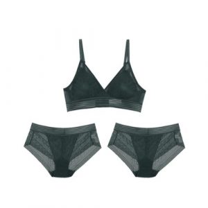 Maiden Form Bralette Bra 1 set, Panties 2 set_Khaki_85A(100)