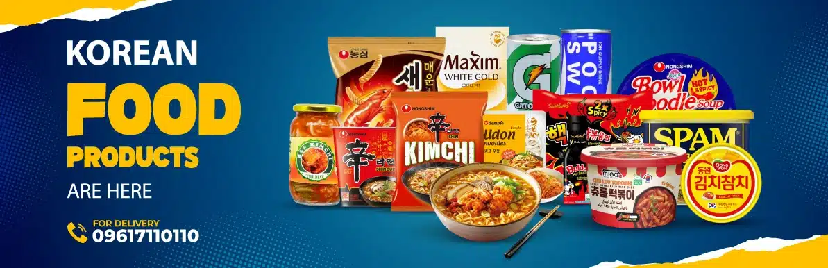 Korean FOOD Products Slider